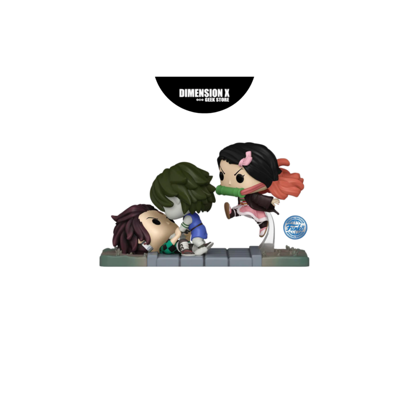 Funko Pop Tanjiro & Nezuko vs Temple Demon – Demon Slayer