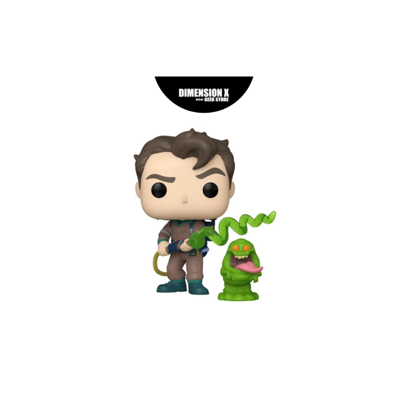 Funko Pop Venkman with Slimer- The Real Ghostbusters