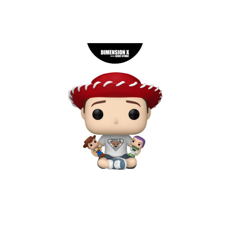 Funko Pop Andy with Buzz Lightyear and Woody – Toy Story